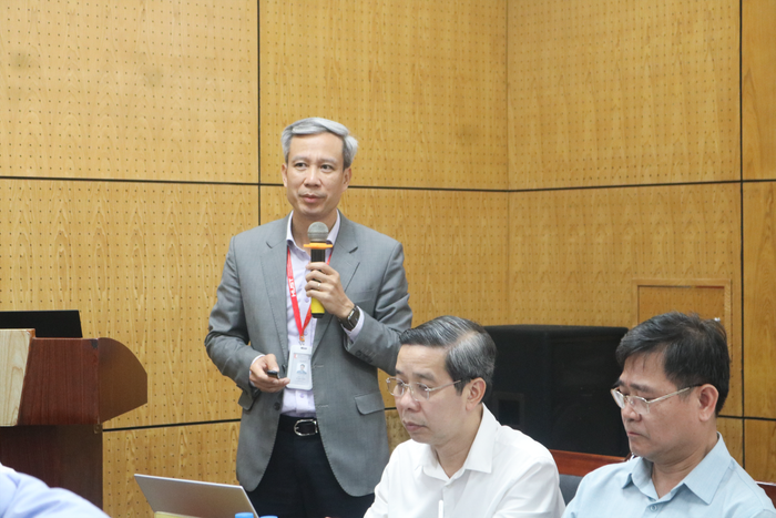 Giáo sư, Tiến sĩ Lê Anh Tuấn - Chủ tịch Hội đồng Đại học Bách khoa Hà Nội đề xuất thành lập liên minh Đổi mới sáng tạo đại học Hà Nội (HUIA) nhằm phát huy sức mạnh tập thể của các cơ sở giáo dục đại học trên địa bàn Thủ đô. Ảnh: DN IMG_8640.png