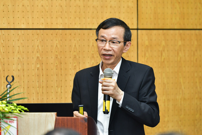 Giáo sư Nguyễn Văn Minh - Nguyên Hiệu trưởng Trường Đại học Sư phạm Hà Nội. Ảnh: Duy Thành 20250415-CBO_1145.jpg