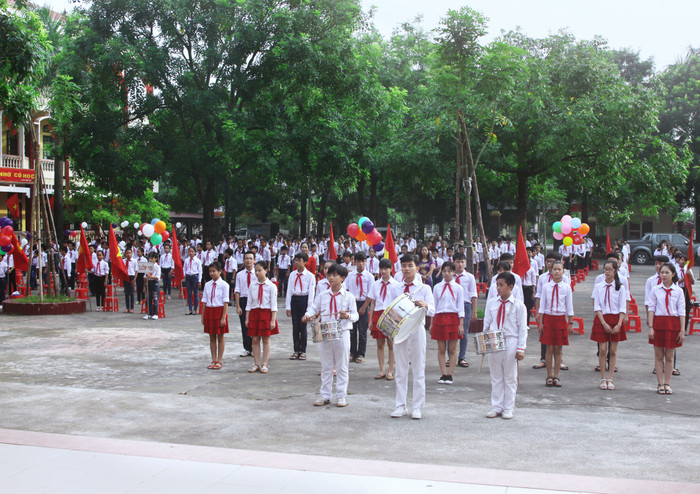 Trường trung học cơ sở Phạm Sư Mạnh có nhiều thành tích ấn tượng những năm học vừa qua. Ảnh tư liệu: website nhà trường. THCS Pham Su Manh.jpg