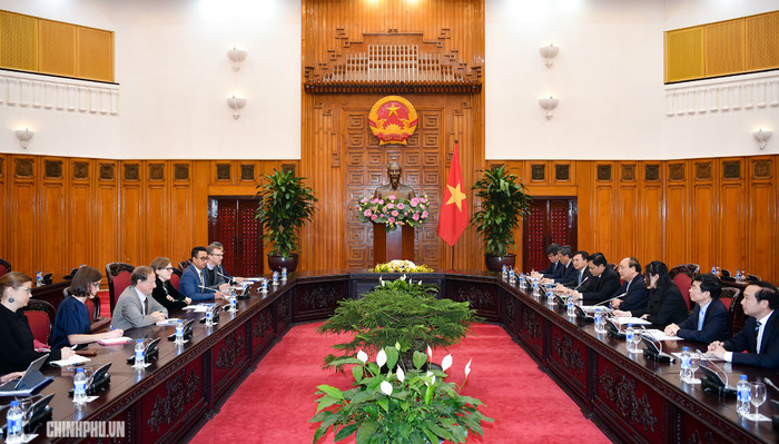 Quang cảnh buổi làm việc. Ảnh: VGP Quang cảnh buổi làm việc. Ảnh: VGP