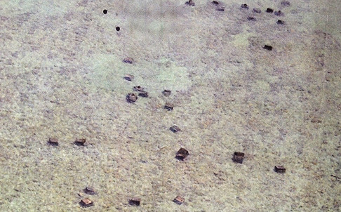 75 khối bê tông Trung Quốc đổ móng công sự ngoài Scarborough bị phát hiện hôm 2/9, theo Bộ Quốc phòng Philippines. 75 khối bê tông Trung Quốc đổ móng công sự ngoài Scarborough bị phát hiện hôm 2/9, theo Bộ Quốc phòng Philippines.