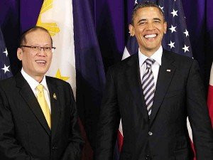 Tổng thống Philippines Anquino và Tổng thống Mỹ Obama. Tổng thống Philippines Anquino và Tổng thống Mỹ Obama.