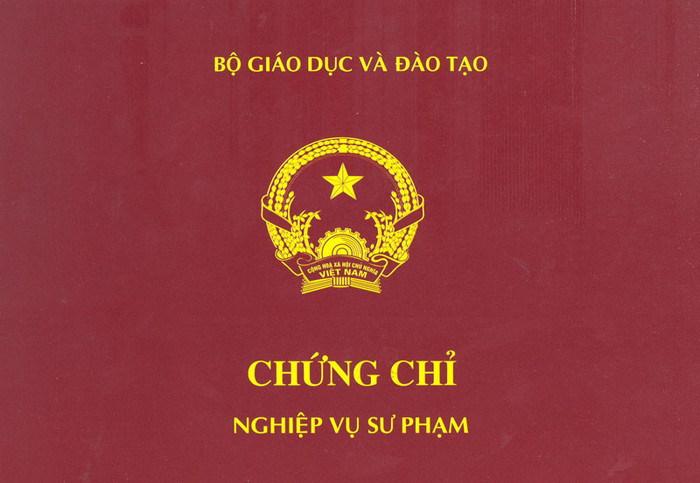 Phôi mẫu chứng chỉ nghiệp vụ sư phạm. (Ảnh: H.L) Phôi mẫu chứng chỉ nghiệp vụ sư phạm. (Ảnh: H.L)