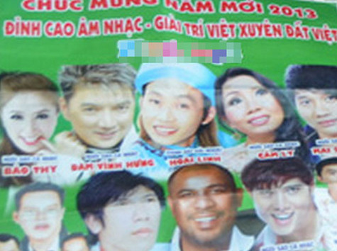 Tờ rơi quảng cáo có nhiều nghệ sĩ nổi tiếng tham gia biểu diễn nhưng người dẫn chương trình "khất" lại vào hôm sau khi Hoài Linh, Cẩm Ly, Đàm Vĩnh Hưng... không xuất hiện Tờ rơi quảng cáo có nhiều nghệ sĩ nổi tiếng tham gia biểu diễn nhưng người dẫn chương trình "khất" lại vào hôm sau khi Hoài Linh, Cẩm Ly, Đàm Vĩnh Hưng... không xuất hiện