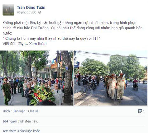 Lời chia sẻ nghẹn ngào của nhà báo Trần Đăng Tuấn về Đại tướng Võ Nguyên Giáp Lời chia sẻ nghẹn ngào của nhà báo Trần Đăng Tuấn về Đại tướng Võ Nguyên Giáp