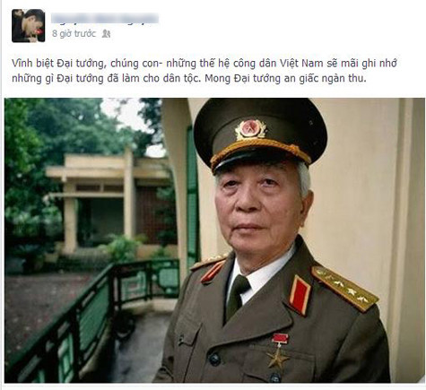 Thành viên khác tỏ lòng biết ơn tới Người anh cả của dân tộc