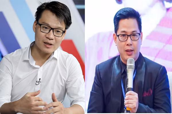 Thầy Vũ Khắc Ngọc (bên trái ảnh), Phó Giáo sư - Tiến sĩ Trần Thành Nam (bên phải ảnh).