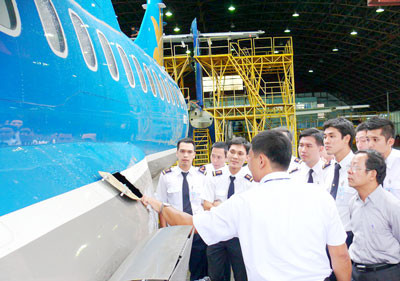 Một buổi học đào tạo phi công