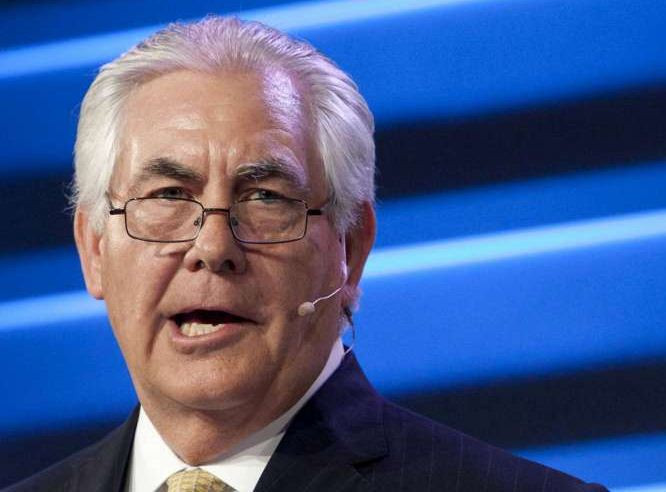 Ứng viên Ngoại trưởng Hoa Kỳ Rex Tillerson, ảnh: Reuters/The Straits Times. Ứng viên Ngoại trưởng Hoa Kỳ Rex Tillerson, ảnh: Reuters/The Straits Times.