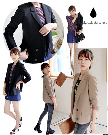 Tiếp tục một mẫu áo vest cách điệu có độ ngắn vừa phải hợp với bạn gái có vóc dáng mi nhon.