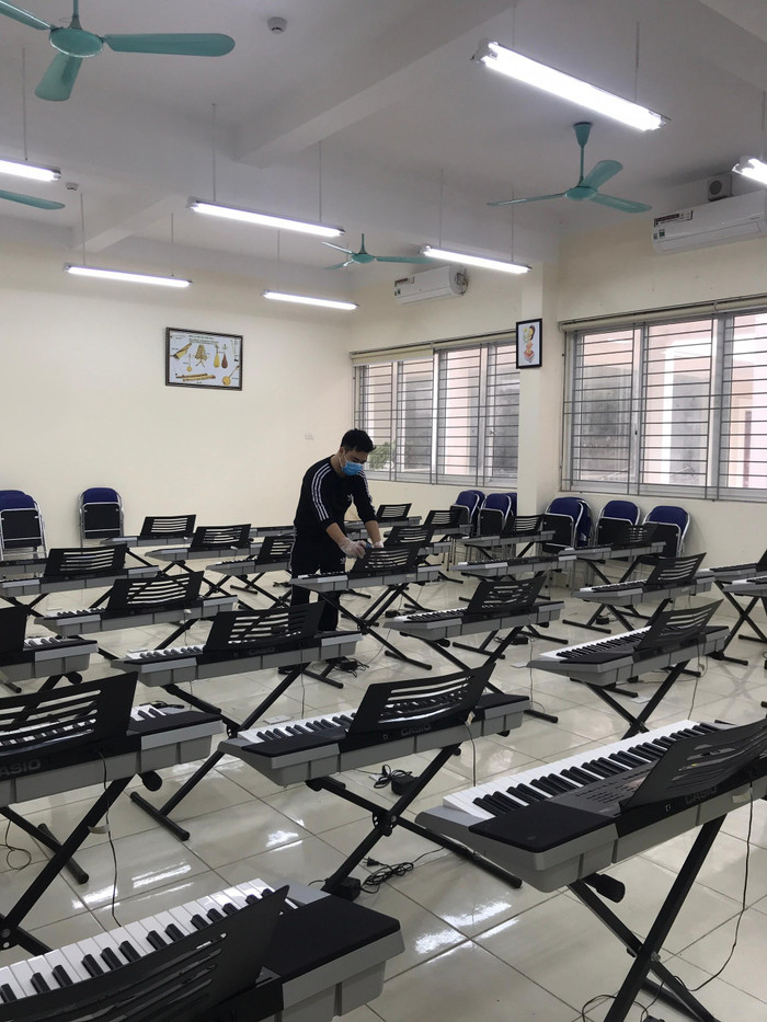 Các phòng học chức năng tại Trường Tiểu học Xuân Phương được vệ sinh sạch sẽ. Ảnh: Nhà trường cung cấp Các phòng học chức năng tại Trường Tiểu học Xuân Phương được vệ sinh sạch sẽ. Ảnh: Nhà trường cung cấp