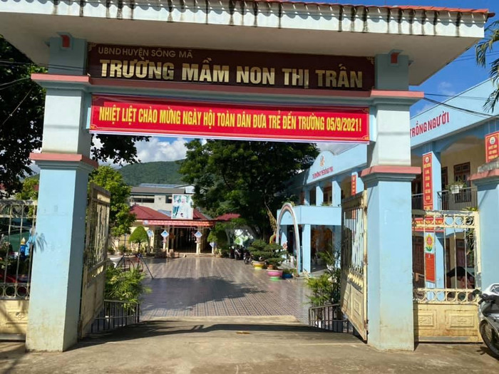 Trường mầm non thị trấn Sông Mã huyện Sông Mã, Sơn La có nhiều khoản thu khiến phụ huynh thắc mắc. Ảnh: phụ huynh học sinh cung cấp