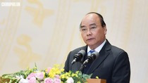 Thủ tướng Nguyễn Xuân Phúc phát biểu. Ảnh: VGP Thủ tướng Nguyễn Xuân Phúc phát biểu. Ảnh: VGP