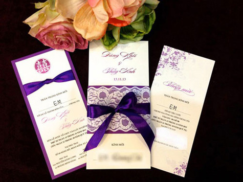 Thiệp mời đám cưới của ca sỹ Đăng Khôi Thiệp mời đám cưới của ca sỹ Đăng Khôi