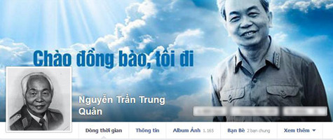 Trên Facebook của ca sĩ Trung Quân. Trên Facebook của ca sĩ Trung Quân.