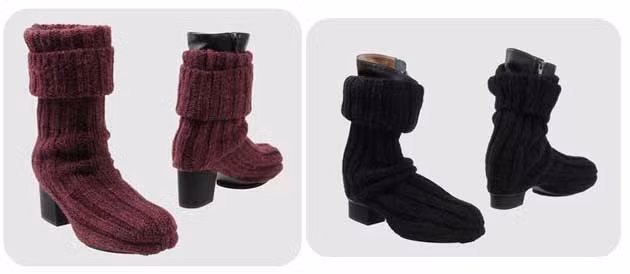 Đôi bốt trông không khác gì một đôi tất dày. Xem thêm: Phong cách thời trang Sao Việt / Bộ sưu tập váy xinh chào hè 2012.