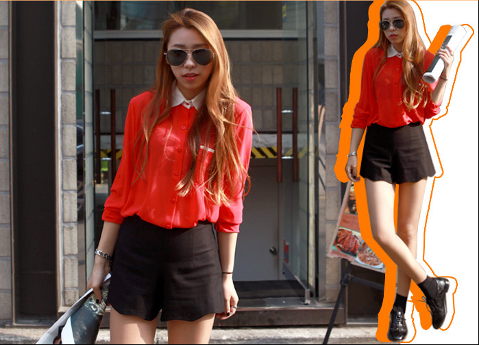 Sơ mi đỏ đi cùng quần soóc đen thời trang của Zara đang được các bạn gái cực yêu thích. Xem thêm: Thời trang công sở / Bộ sưu tập váy xinh chào hè 2012. Sơ mi đỏ đi cùng quần soóc đen thời trang của Zara đang được các bạn gái cực yêu thích. Xem thêm: Thời trang công sở / Bộ sưu tập váy xinh chào hè 2012.