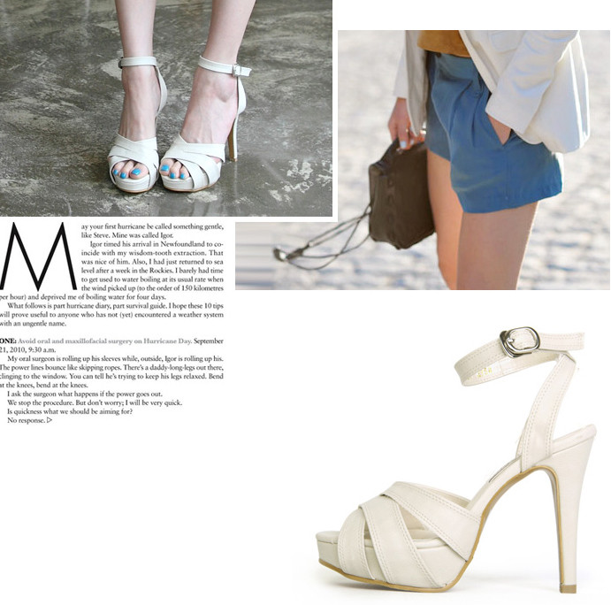 Kiểu sandal dây đan chéo chẳng khi nào lỗi mốt, khi kết hợp như gợi ý ở trên với quần soóc và áo vest blazer, trông bạn cực ổn. Xem thêm: Thời trang Sao Việt / Bật mí cách trang điểm thành mỹ nhân. Kiểu sandal dây đan chéo chẳng khi nào lỗi mốt, khi kết hợp như gợi ý ở trên với quần soóc và áo vest blazer, trông bạn cực ổn. Xem thêm: Thời trang Sao Việt / Bật mí cách trang điểm thành mỹ nhân.
