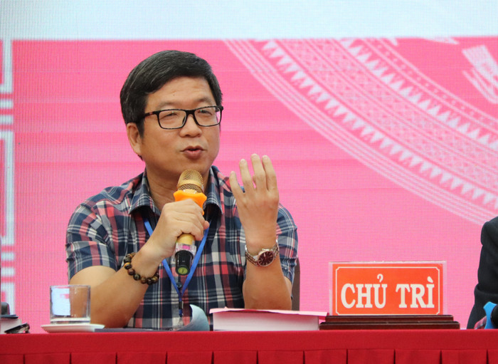 Tiến sĩ Hoàng Xuân Hiệp - Hiệu trưởng Trường Đại học Công nghiệp dệt may Hà Nội. Ảnh: Ngân Chi Tiến sĩ Hoàng Xuân Hiệp - Hiệu trưởng Trường Đại học Công nghiệp dệt may Hà Nội. Ảnh: Ngân Chi