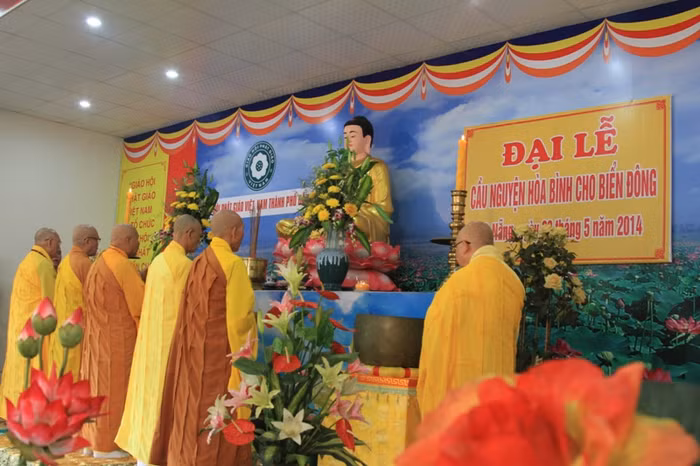 Buổi lễ khẳng định hàng động hạ đặt trái phép giàn khoan Hải Dương 981 của Trung Quốc trên vùng biển thuộc chủ quyền Việt Nam đã vi phạm nghiêm trọng luật phát quốc tế, Công ước Liên hợp quốc về Luật Biển năm 1982 và tuyên bố về ứng xử của các bên trên Biển Đông mà Trung Quốc là một bên tham gia ký kết.