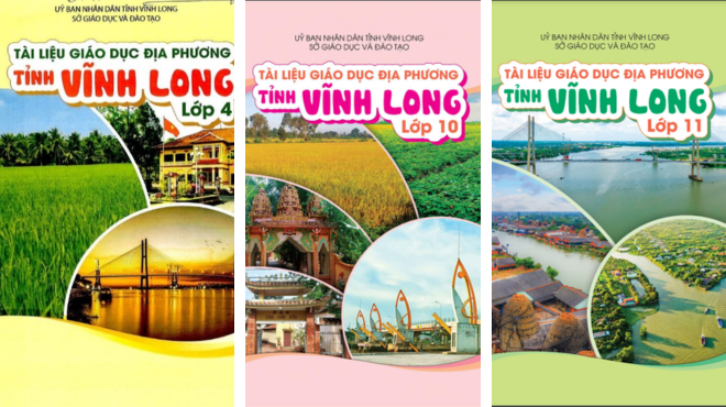 Tài liệu Giáo dục địa phương tỉnh Vĩnh Long. Ảnh: DN cover tạp chí.png