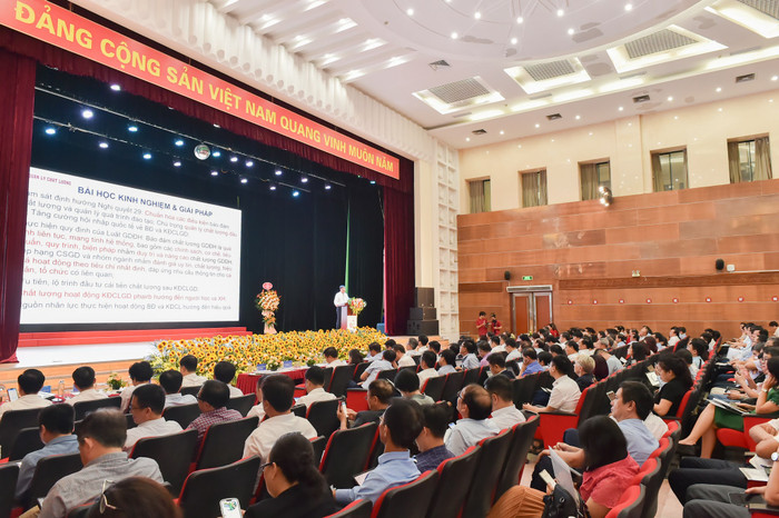 Toàn cảnh Hội nghị Giáo dục đại học 2024. Ảnh: Trần Hiệp NTH_0187.jpg
