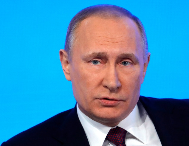 Tổng thống Nga Vladimir Putin, ảnh: Daily Mail.