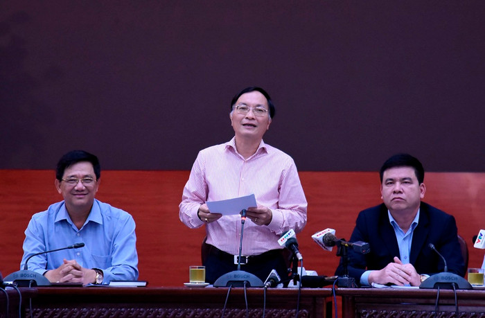 Tiến sĩ Phạm Văn Đại thông tin về tuyển sinh đầu cấp của Hà Nội năm học 2019-2020. Ảnh: Minh An Tiến sĩ Phạm Văn Đại thông tin về tuyển sinh đầu cấp của Hà Nội năm học 2019-2020. Ảnh: Minh An