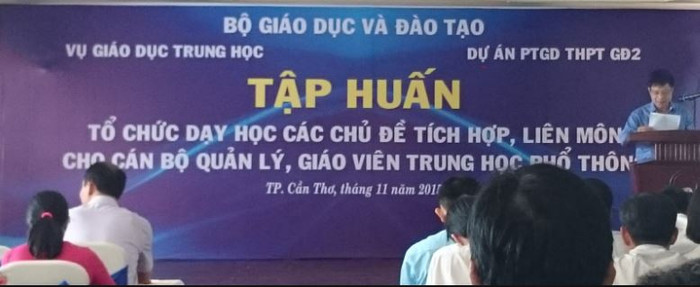 Tác giả Nhật Duy cho rằng, các buổi tập huấn không thể giải quyết rốt ráo được vấn đề tích hợp khái niệm, nội hàm của nó còn nhiều tranh cãi. Ảnh: tanthanhst.edu.vn. Tác giả Nhật Duy cho rằng, các buổi tập huấn không thể giải quyết rốt ráo được vấn đề tích hợp khái niệm, nội hàm của nó còn nhiều tranh cãi. Ảnh: tanthanhst.edu.vn.