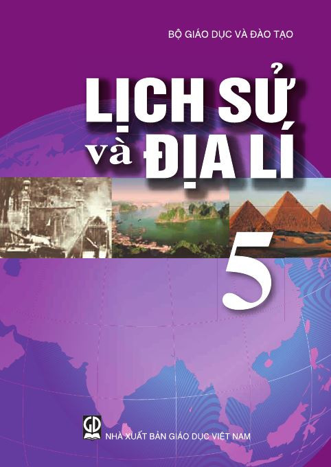 Bìa sách Lịch sử và Địa lý lớp 5. Ảnh: stbhn.edu.vn. Bìa sách Lịch sử và Địa lý lớp 5. Ảnh: stbhn.edu.vn.