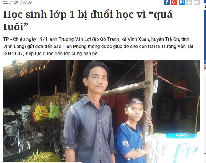 Ảnh chụp màn hình bài báo của Báo Tiền Phong. Ảnh chụp màn hình bài báo của Báo Tiền Phong.