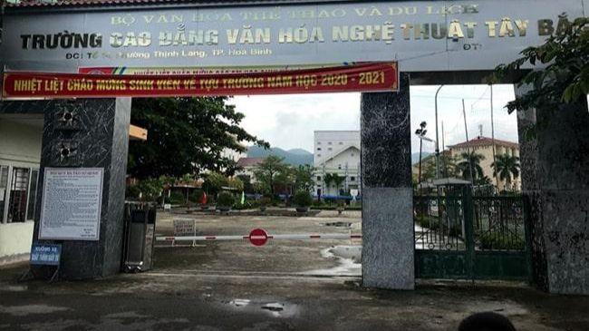 Trường Cao đẳng Văn hóa Nghệ thuật Tây Bắc (phường Thịnh Lang, thành phố Hòa Bình). Ảnh: CTV