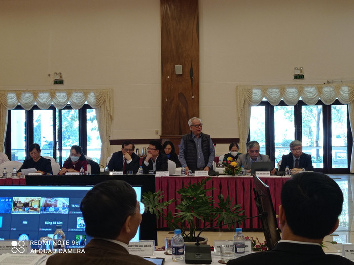Tiến sĩ Lê Viết Khuyến, Phó Chủ tịch Hiệp hội Các trường đại học, cao đẳng Việt Nam phát biểu, ảnh: HT. Tiến sĩ Lê Viết Khuyến, Phó Chủ tịch Hiệp hội Các trường đại học, cao đẳng Việt Nam phát biểu, ảnh: HT.