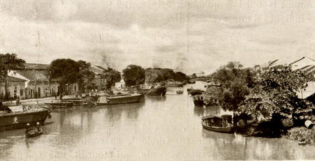 Một bến thuyền ở Chợ Lớn.