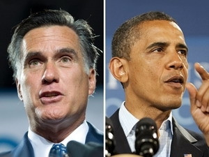Ông Mitt Romney và ông Barack Obama. Nguồn: Internet. Ông Mitt Romney và ông Barack Obama. Nguồn: Internet.