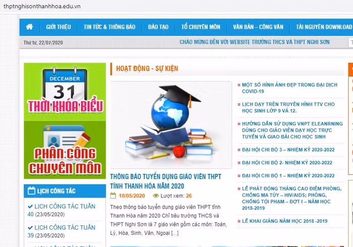 Ảnh chụp màn hình Trường Trung học cơ sở và Trung học phổ thông Nghi Sơn, địa chỉ tại thôn Cao Nam xã Hải Thượng huyện Tĩnh Gia tỉnh Thanh Hóa.