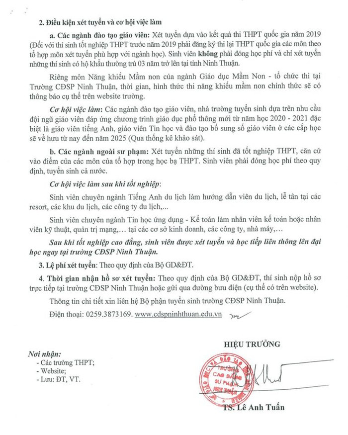 Ảnh chụp từ website của Trường cao đẳng sư phạm Ninh Thuận (Ảnh : Nguyễn Cao).
