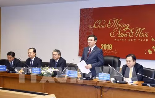 Phó Thủ tướng Vương Đình Huệ phát biểu. Ảnh: TTXVN