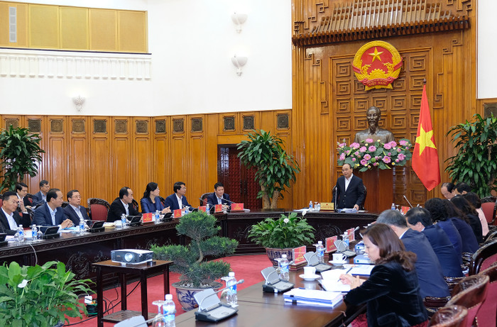 Quang cảnh buổi làm việc (Ảnh: VPCP)