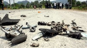 Hiện trường của một vụ đánh bom xảy ra ở Thái Lan. Ảnh: Bangkokpost Hiện trường của một vụ đánh bom xảy ra ở Thái Lan. Ảnh: Bangkokpost