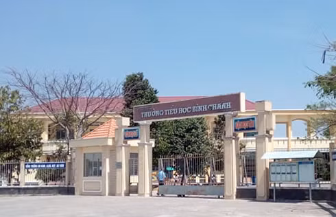 Trường Tiểu học Bình Chánh. (Ảnh: H.L)