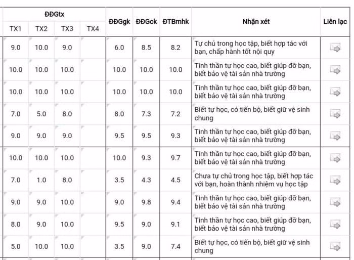 Giáo viên vừa phải nhận xét trên phần mềm vừa phải viết vào sổ theo dõi rất mất thời gian nhưng gần như chẳng phát huy được tác dụng (Ảnh: Kim Oanh)