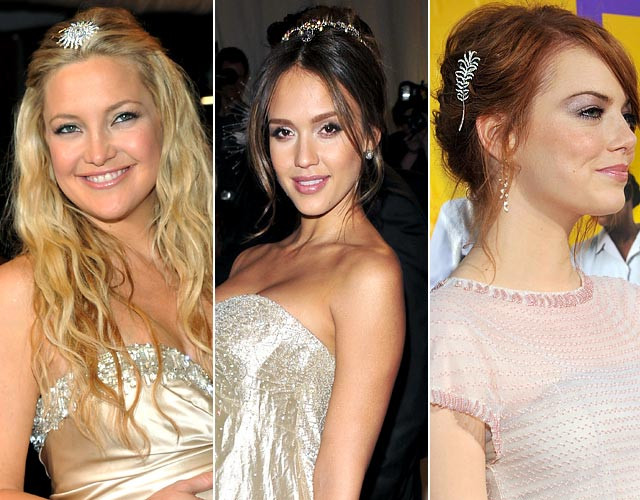 Kate Hudson, Jessica Alba và Emma Stone cùng yêu thích kiểu vấn tóc và cài bờm như công chúa. Kate Hudson, Jessica Alba và Emma Stone cùng yêu thích kiểu vấn tóc và cài bờm như công chúa.
