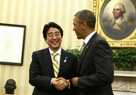 Thủ tướng Nhật Bản Shinzo Abe và Tổng thống Obama tại Nhà Trắng Thủ tướng Nhật Bản Shinzo Abe và Tổng thống Obama tại Nhà Trắng