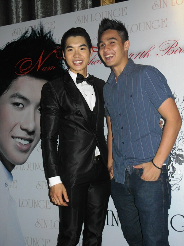 Nam Thành và người bạn thân thiết với diễn viên Baggio. Nam Thành và người bạn thân thiết với diễn viên Baggio.