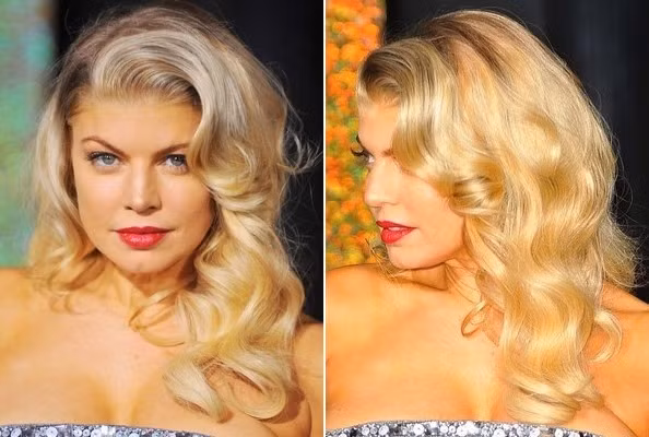 Fergie được biết đến như một cô nàng nổi loạn, nhưng khi để xõa tóc với những lọn xoăn tuyệt đẹp thì nữ ca sỹ này bỗng thật hiền dịu, quyến rũ.