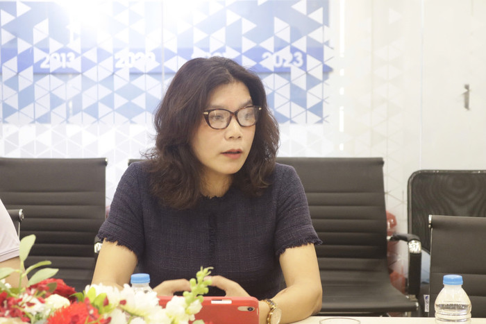 Phó Giáo sư, Tiến sĩ Nguyễn Thị Mỹ Linh – Phó Hiệu trưởng Trường Đại học Thể dục thể thao thành phố Hồ Chí Minh chia sẻ tại toạ đàm GDVN-toạ đàm (1).jpg