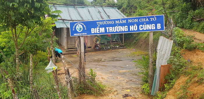 Điểm trường Hô Củng B trước kia.