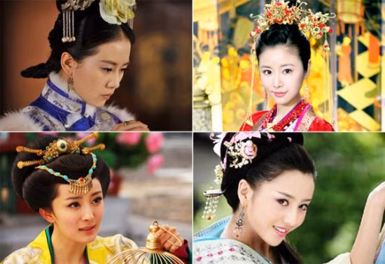 Tạo hình lung linh của họ trên các phim truyền hình cổ trang Tạo hình lung linh của họ trên các phim truyền hình cổ trang