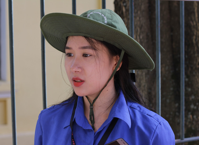 Sinh viên Nguyễn Thùy Dương (Trường Đại học Điện lực, ban Truyền thông chương trình “Tiếp sức mùa thi”). Sinh viên Nguyễn Thùy Dương (Trường Đại học Điện lực, ban Truyền thông chương trình “Tiếp sức mùa thi”).